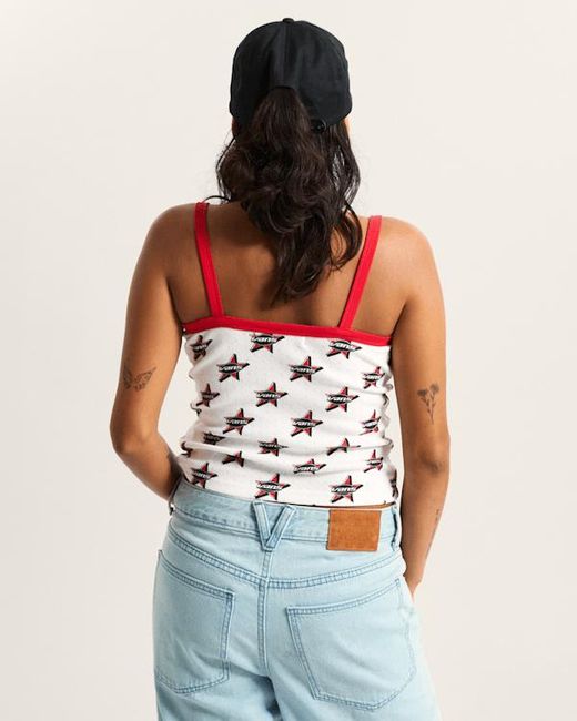 Vans White Kiki Cami Tank Top