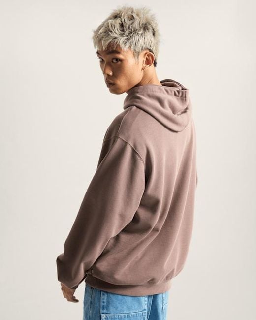 Felpa Con Cappuccio Saltoon Loose, Uomo, Taglia di Vans in Brown da Uomo