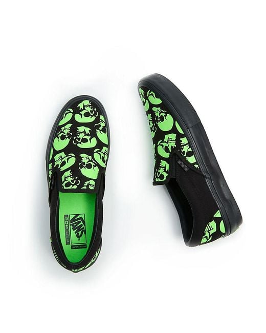 Vans Skate Slip-on Glow Skulls Shoes in Green Lyst UK