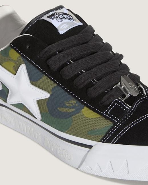 Vans Black X Bape Knu Skool for men