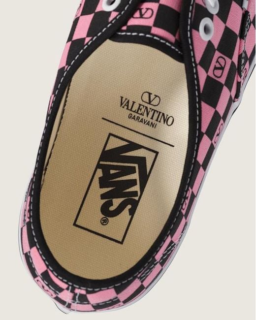 E Authentic Checkerboard, Uomo, Taglia di Vans in Pink da Uomo