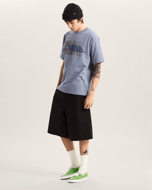 Vans Black Authentic Chino Loose Shorts for men