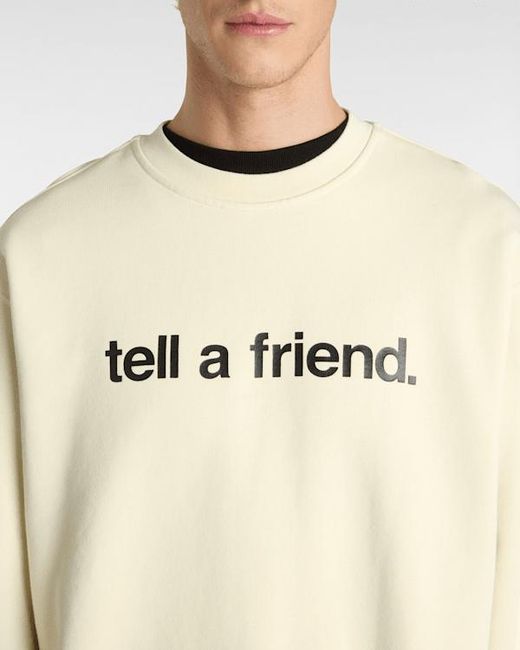 Sweat Tell A Friend Crew, Homme, Taille Vans pour homme en coloris Natural