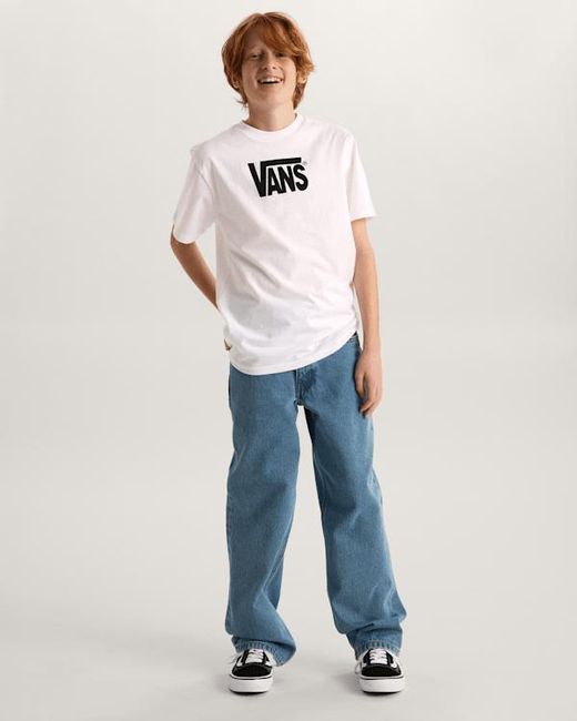 Vans White Kids Stretch Logo T-Shirt (8-14 Years)