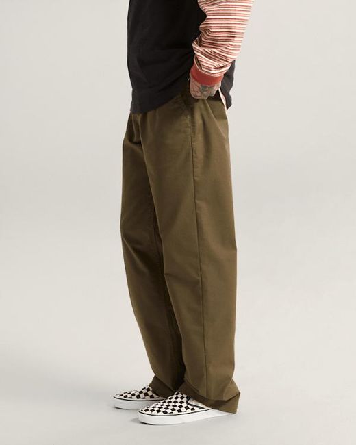 Vans Green Authentic Chino Straight Trousers for men