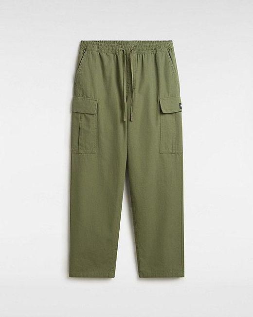 Pantalones Cargo Range De Corte Holgado Y Tiro Caído Con Cinturilla Elástica Vans de hombre de color Green