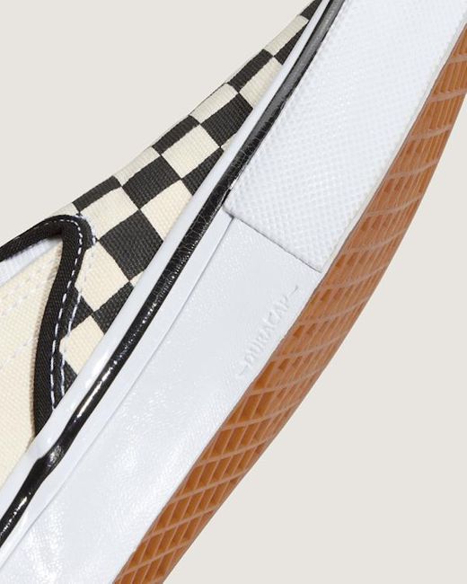 Vans Metallic Skate Checkerboard Slip-On Shoes (Checkerboard) for men