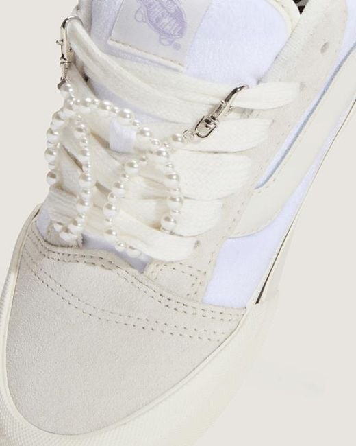 Vans White Knu Skool Shoes for men
