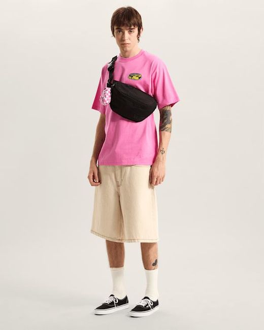 Vans Natural Check-5 Baggy Denim Shorts for men