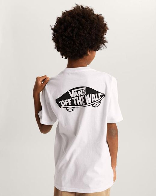 Vans White Kids Double Standard Long Sleeve T-Shirt (8-14 Years)