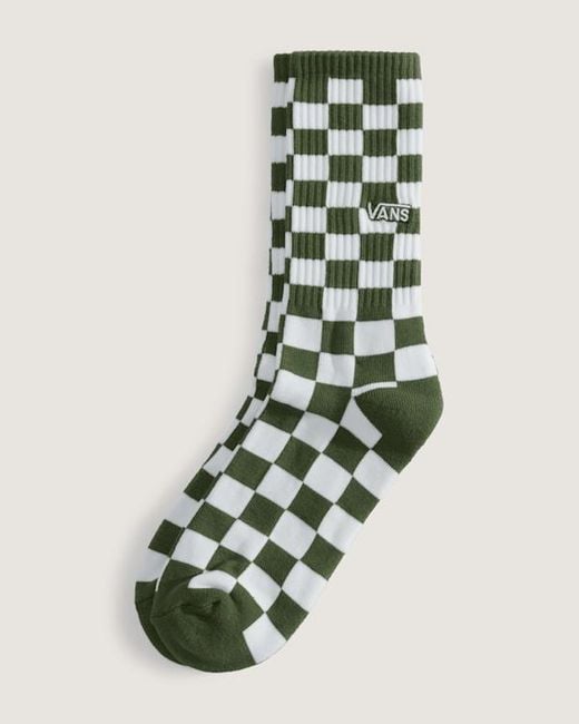 Calcetines Altos Checkerboard (1 Par) Hombre, Talla: L (48-51​ Vans de hombre de color White