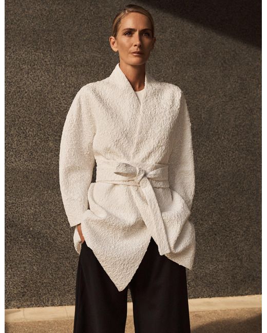 Hand Crushed Silk Ginza Kimono Jacket 