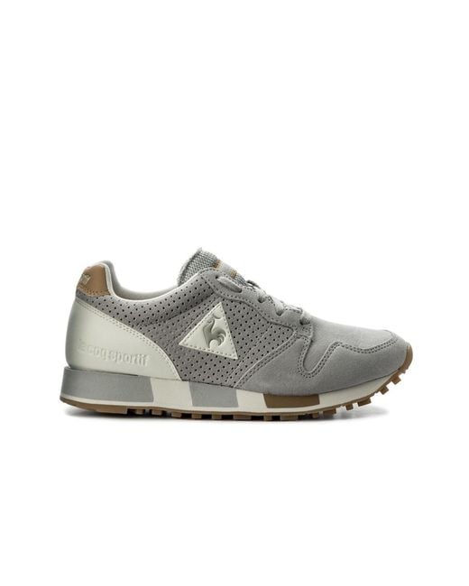 Le Coq Sportif Gray Omega Premium Trainers for men