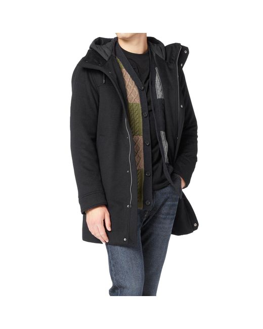 Herno Wool C Mere Jas Met Capuchon in het Blue voor heren