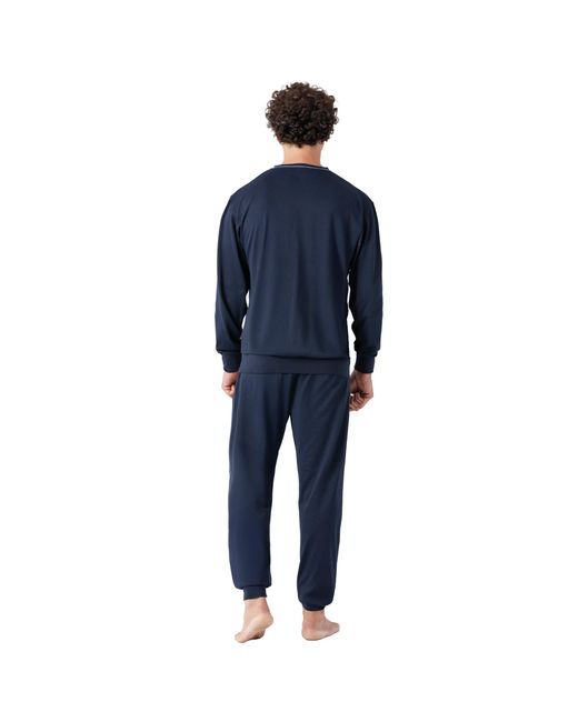Hajo Pyjama in het Blue voor heren