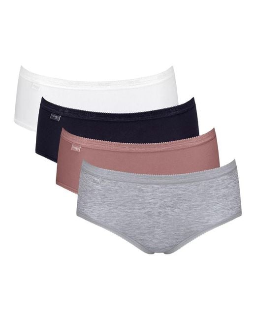 Sloggi Blue Basic+ Mid Briefs 4 Pack
