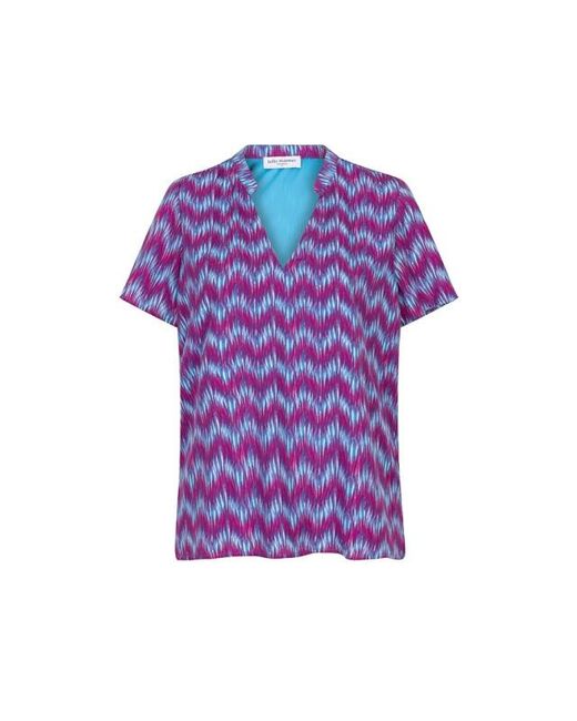 Lofty Manner Blouse Mayra Dessin in het Purple