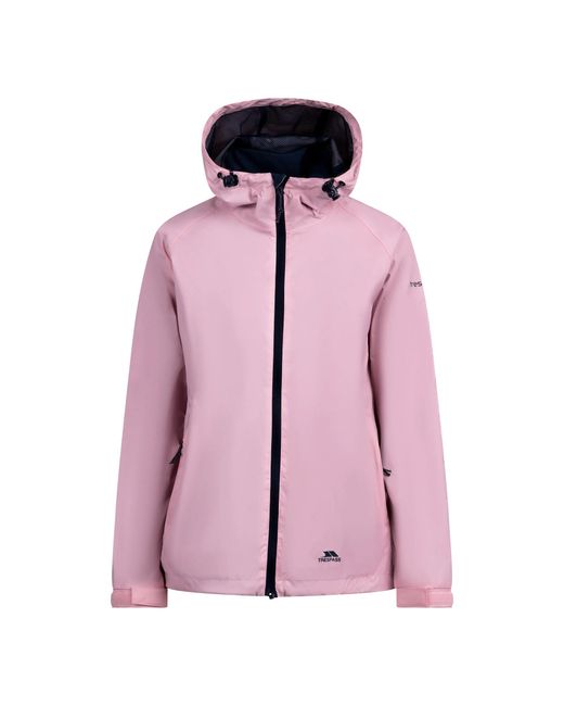 Trespass Pink Ladies Tayah Ii Waterproof Jacket (Carnation)