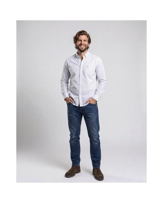 Campbell Casual Overhemd Donker in het Blue voor heren