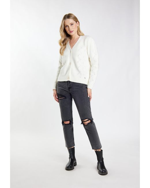 Dreimaster Vest Wolwit in het White