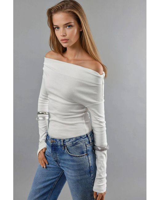 Busem Bootcut Geplooide Blouse in het Gray