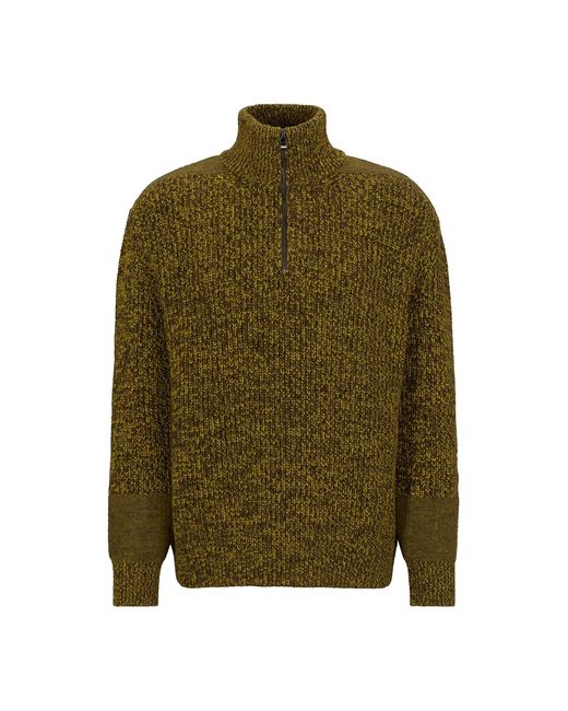 Boss Sweater Top Regular in het Green voor heren