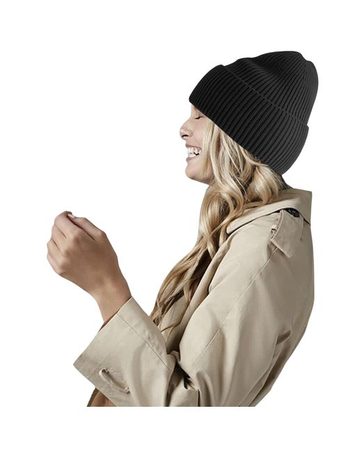 BEECHFIELD® Black Mütze Mit Bündchen