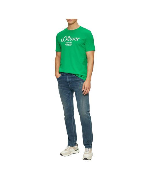 S.oliver T-Shirt in het Green voor heren