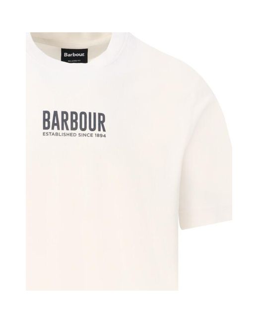 Barbour T-Shirt in het White voor heren