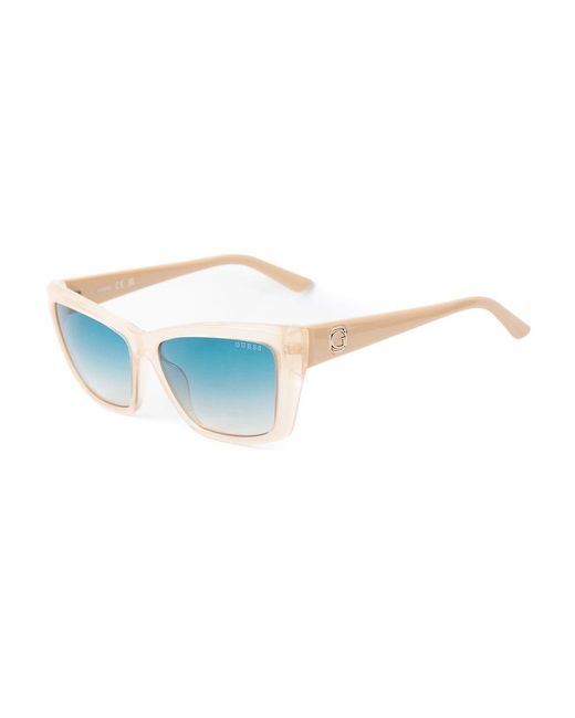 Guess Blue Gray Resin Sunglasses