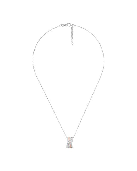 Orphelia Metallic 925 Sterling Chain With Pendant