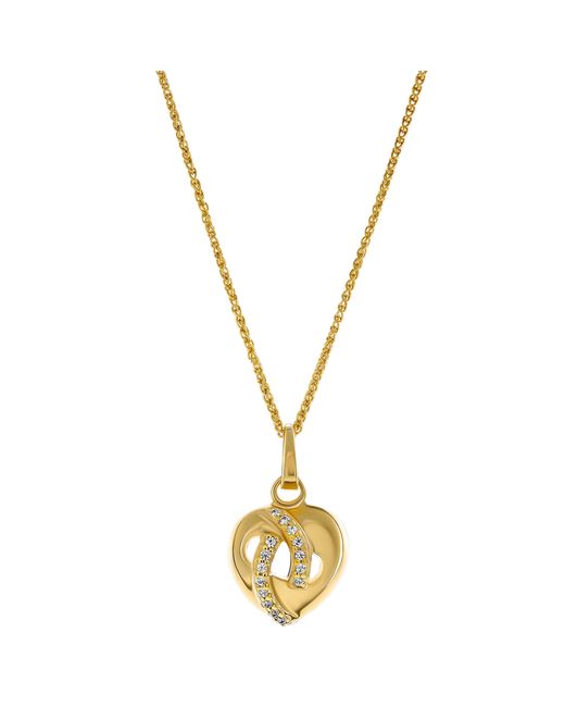 Orphelia Metallic 'Amore' 925 Sterling Set: Necklace + Earrings + Ring