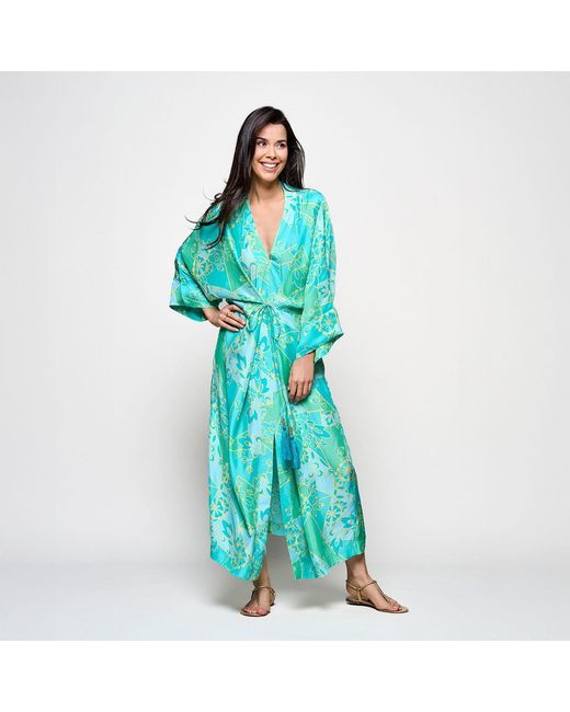 Mart Visser Caroline Tensen Islay Kimono Jurk Multi in het Blue