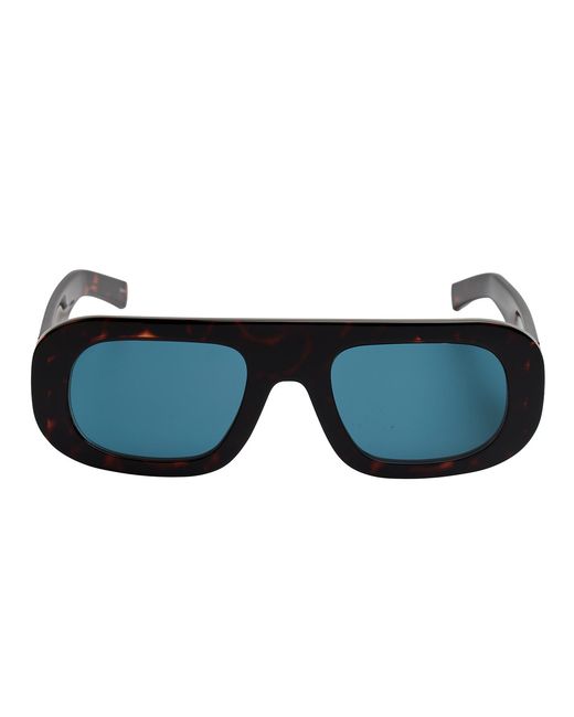 Karl Lagerfeld Blue Bold Rectangular Sunglasses For Kl6188S