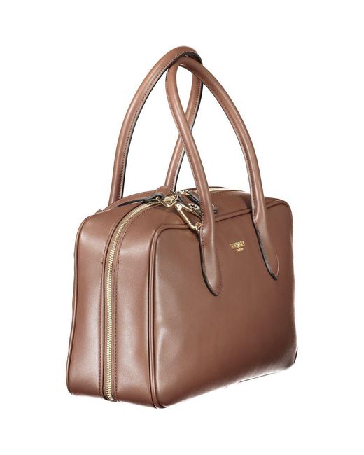 Twinset Tasje Met Bovenhandvat En Ritssluiting in het Brown