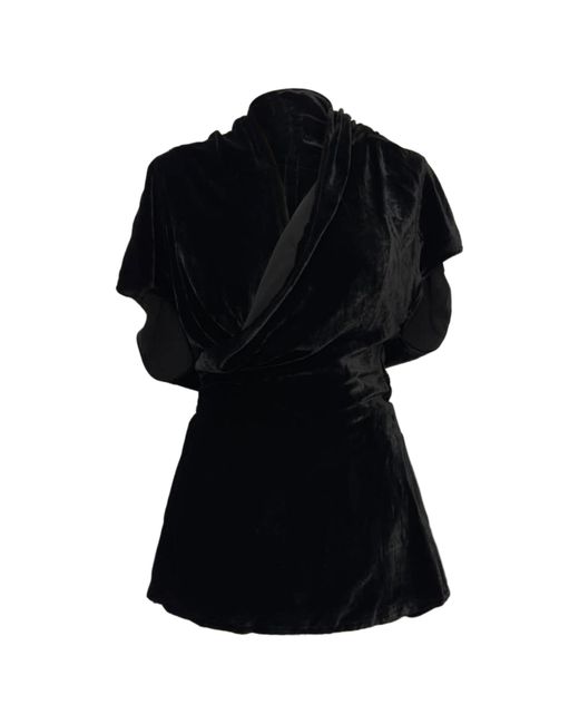 Rick Owens Wikkelblouse in het Black