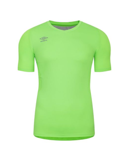 Umbro Green Adult Elite V Neck Base Layer Top Gecko)