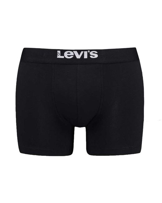 Levi's Levi's Solid Basic Boxer Brief Org Co 6P Ecom Boxershorts in het Black voor heren