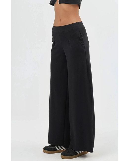 Busem Elastische Taille Wijde Broek in het Black