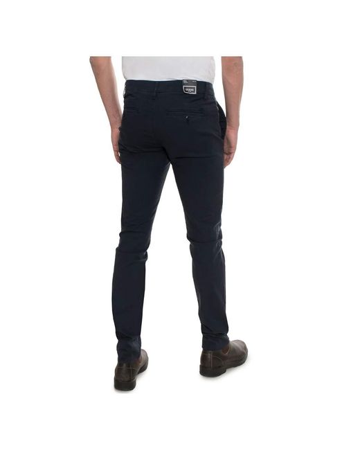 Guess Chino Broek Van in het Blue voor heren