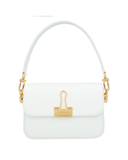 Off-White c/o Virgil Abloh White Off Small Binder Shoulder Bag Leather (Archived)