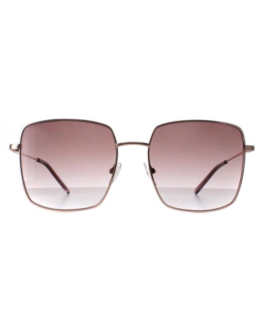 Calvin Klein Brown Square Rose Gradient Ck22121S Metal