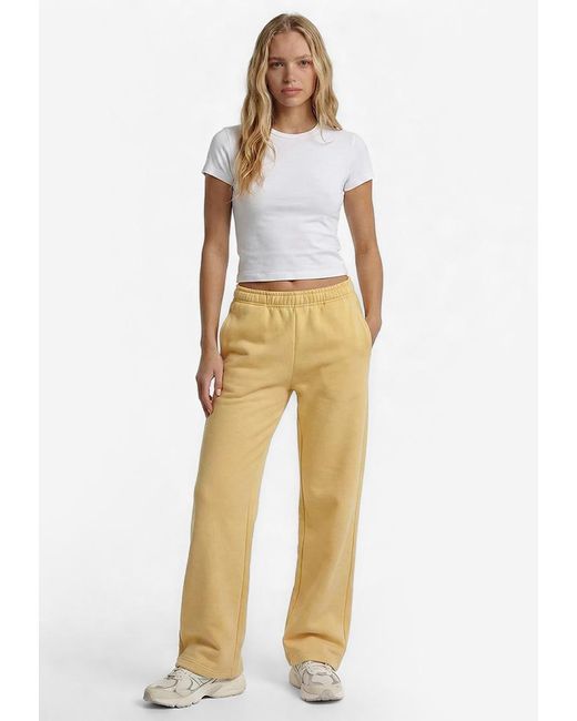 Basiclo Wide Sweatpants in het Yellow