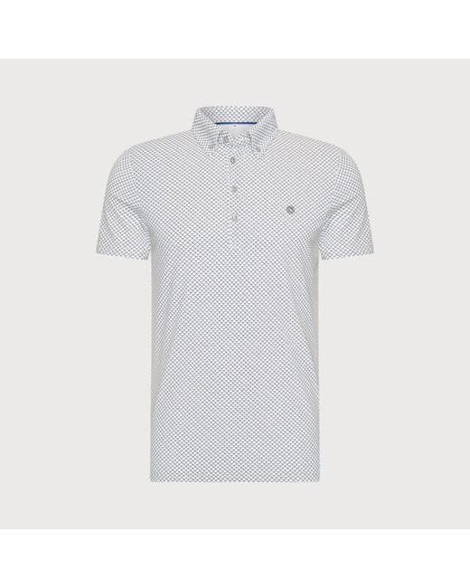 BLUE INDUSTRY De Button-Down Polo in het White voor heren