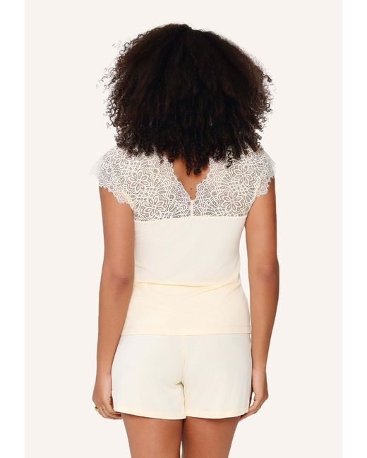 Lingadore Shortama Set in het Natural