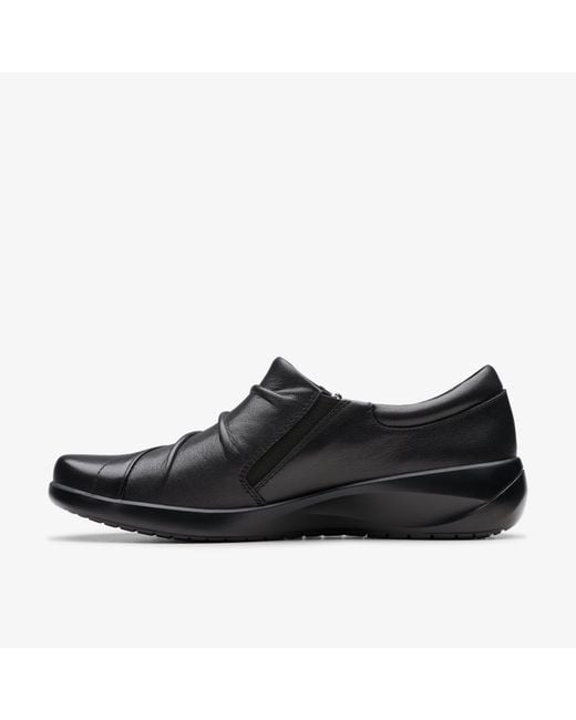 Clarks Black Kaetlyn Mila Leather Shoes