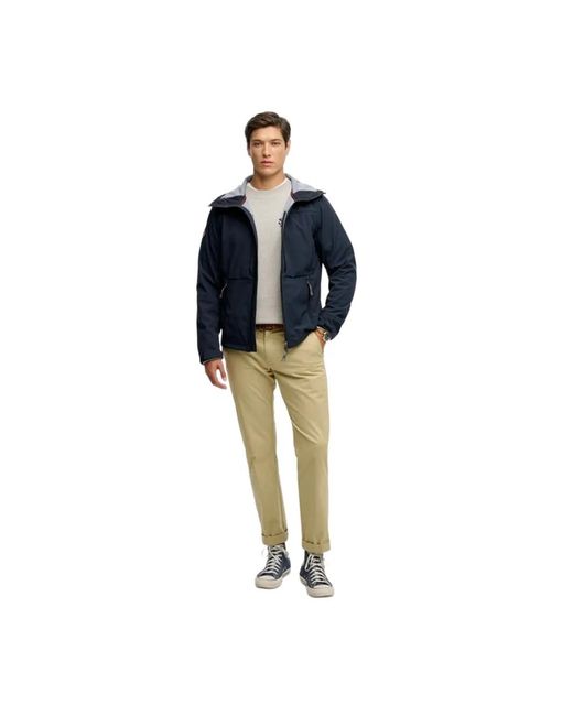 Superdry Softshell Tech-Jas Voor in het Blue voor heren