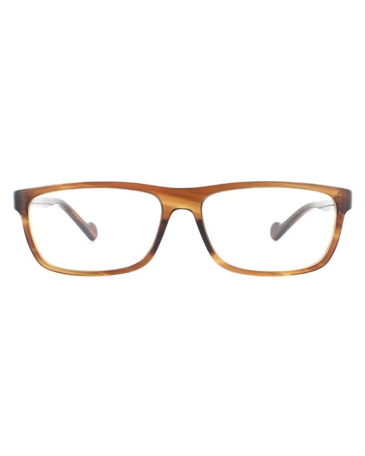 Moncler Rectangular Herren Gestreift Kristall Gläser in Brown für Herren