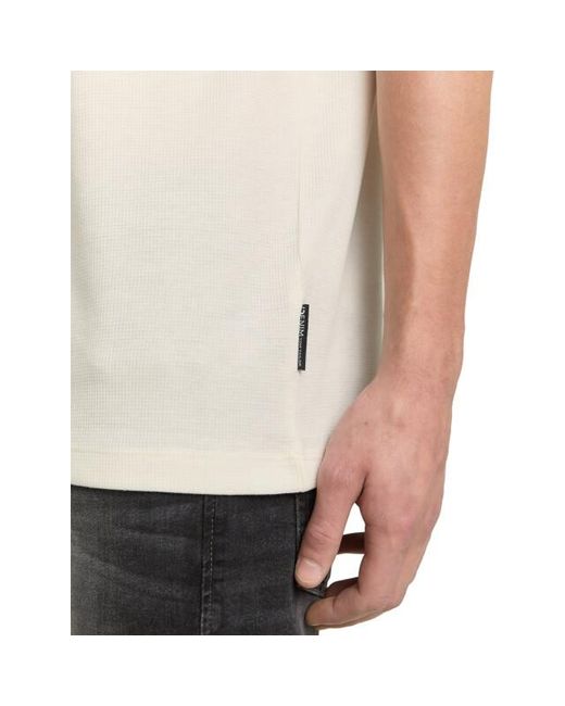 Tom Tailor Structured T-Shirt in het White voor heren