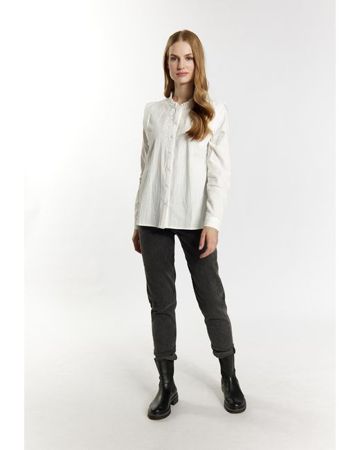 Dreimaster Blouse Dames Wit in het White